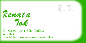 renata tok business card